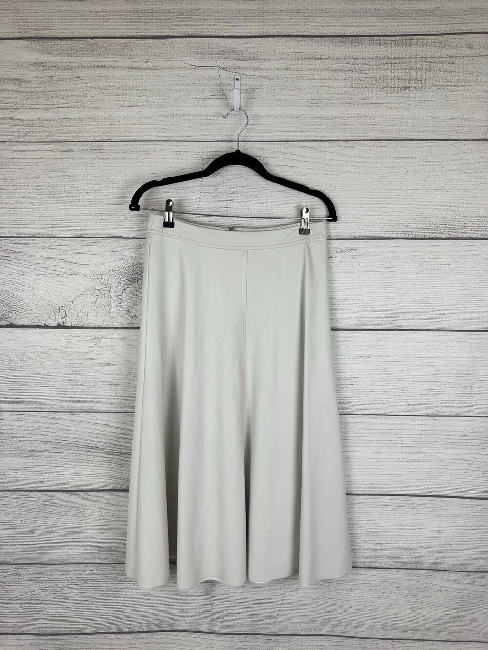 Banana Republic Factory Women's Stone Washed Vegan Leather Midi Skirt Size 6